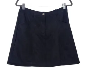 Philosophy Faux Suede Black Mini Skirt Size 12 Black Mini Skirt thumbnail 1
