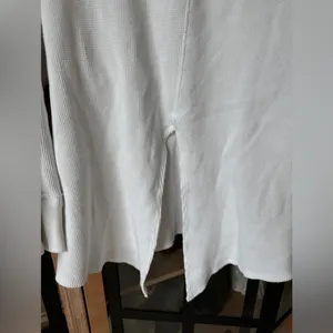 Free People waffle knit oversized top tunic sweater textured loose thermal boat thumbnail 3