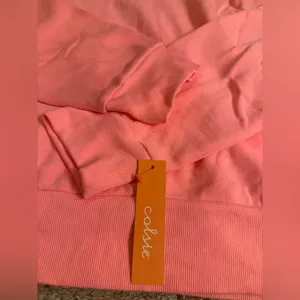 Colsie Neon Pink Summer Fleece Lounge Sweatshirt - size XL thumbnail 4