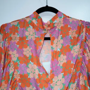 New Twisted Wunder London Orange Happy Floral Ruffle Mini Dress Size 10 thumbnail 9