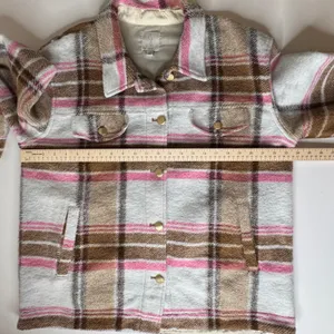 Joie Plaid Button Front Shacket Size‎ Large Wool Blend Fall Streetwear Trendy thumbnail 10