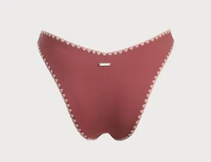 BERLOOK Contrast Stitch Bikini Bottom ONLY 02 Red thumbnail 6