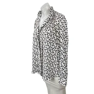 Ann Taylor Women's Floral Collared Long Sleeve Button Down Shirt Blouse Top Sz S thumbnail 3