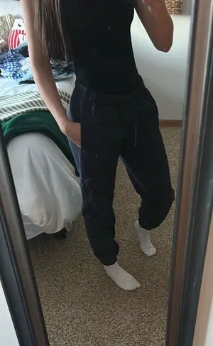 Navy Blue Low-rise Sweatpants thumbnail 1