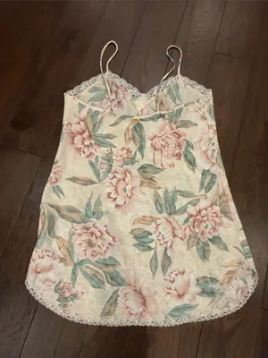 Violets & Roses Floral Lace-Trim Nightgown - Pink Floral - C27-181 thumbnail 5