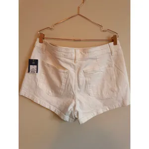 Universal‎ Thread Sailor Shorts Women 16 White High Rise Denim Summer Casual thumbnail 3