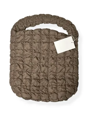 COS Quilted Mini Tote Bag - Dark Mole thumbnail 1