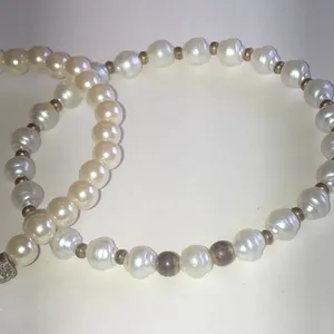 Faux Pearl and Rhinestone Stretch Bracelet Set thumbnail 5