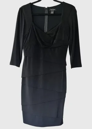 White House Black Market Tiered Sheath‎ bodycon dress thumbnail 1