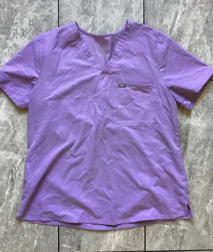 FIGS Technical Collection Purple V-Neck Scrub Top XL FW1000 Womens Short Sleeve thumbnail 1