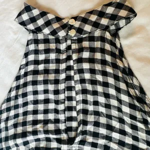 Mud Pie Black and White Gingham Mini Dress thumbnail 2