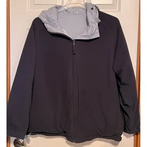 New York Classic Reversible Coat Blue White Gray‎ Size XXL 27" Long x 26" PTP thumbnail 3