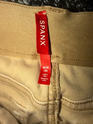 Spanx Stretch Twill High Rise Cropped Wide Leg Pant Size Medium. thumbnail 4