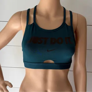 Nike Dri-FIT Just Do It Mid-Impact Sports Bra Sz S thumbnail 1