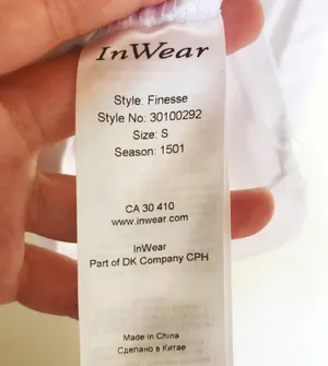Inwear Finesse white spaghetti strap cami tank top size S small thumbnail 9
