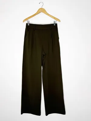 Halara High Waisted Body Sculpt Wide Leg Pants Medium Tall Green thumbnail 6