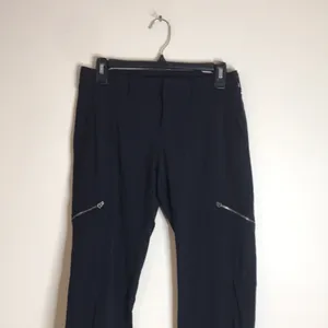 Athleta Metro jogger Pants Women's Straight Leg Zipper Pockets Black‎ Size 0 thumbnail 2