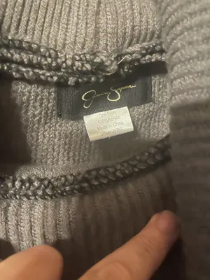 Jessica Simpson One Size Poncho Sweater Over Top Stylish Gray/Black thumbnail 4
