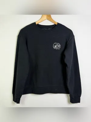 Patagonia Womens S Uprisal Crew Black Graphic Sweatshirt Gorpcore Outdoor Hiking thumbnail 2