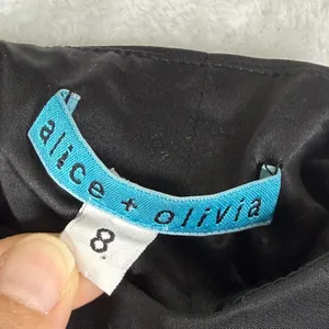 Alice + Olivia‎ Black Halter Wide Leg Jumpsuit Collared Backless Formal 8 thumbnail 2