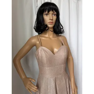 Chic Boutique NY gold glittery cocktail homecoming short dress corset medium thumbnail 5