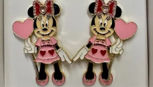 Disney Baublebar Mickey Minnie Love Valentines Day Earrings bundle NIB thumbnail 1