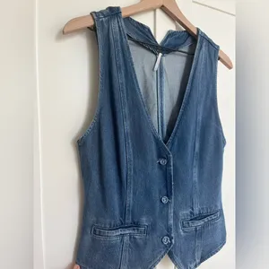 Young Fabulous and Broke denim vest thumbnail 2