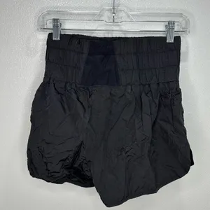 Free People The Way Home Shorts Size XS Black Tennis Athletic Sport thumbnail 4