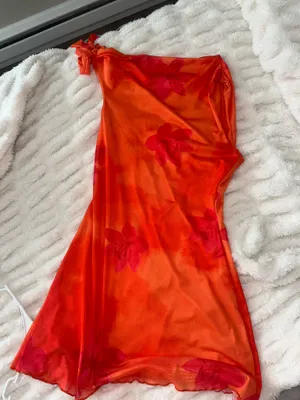 SheIn Orange Sunset Dress thumbnail 5