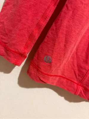 Lululemon Promenade Long Sleeve Athletic Active Top Shirt Red Asymmetric thumbnail 9