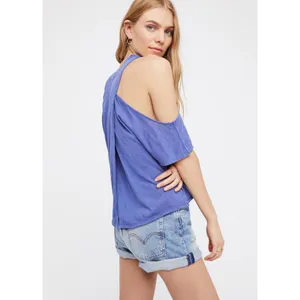NWT Free People Taurus Cold Shoulder Tee Top thumbnail 2