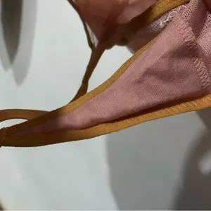 Victoria's Secret very sexy V wire angel lace sheer gold pink tong teddy thumbnail 8