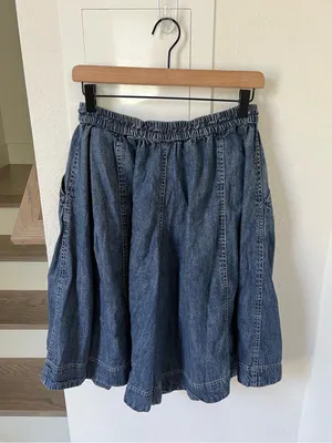 Free People We The Free Distant Lover Culotte Jeans Shorts in Long Distance NWT thumbnail 5