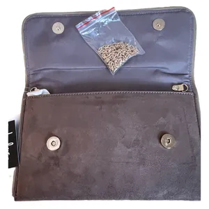 Lulus Purse Brown Clutch Crossbody Brown Foldover Removable Chain Strap NWT thumbnail 5