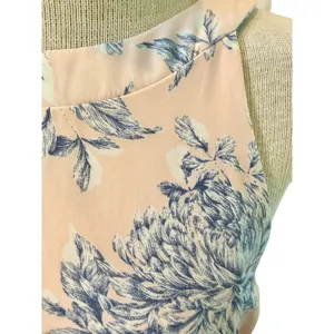 Le Lis Soft Pink with Blue and White Floral Pattern Summer Dress thumbnail 2