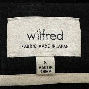 Aritzia Wilfred Black Chici Minimalist Contemporary Wide Leg Pants, Size 6 thumbnail 8