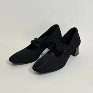 VIVAIA Mary Jane Knit Heels Black Eco Friendly Comfort Work Shoe 41.5 US 10 thumbnail 2