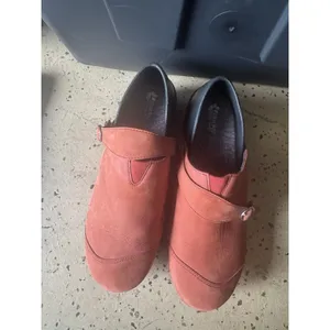 Rocky 4Eursole Sz 40 /10 Nurse Clogs Brick Red Nubuck RKYH042 thumbnail 4