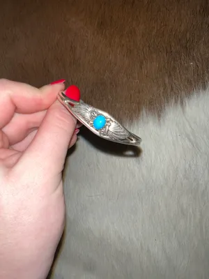 Turquoise Tuesday Sleeping Beauty Filigree Cuff thumbnail 3