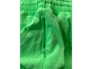 Lululemon Lime Green Running Shorts- Hotty Hot HR Short 4" thumbnail 6
