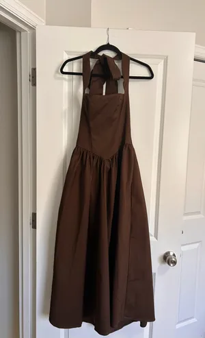 New Showpo Helda Midi Dress Halter Tie Neck Corset Dress Size Small MSRP $139 thumbnail 6