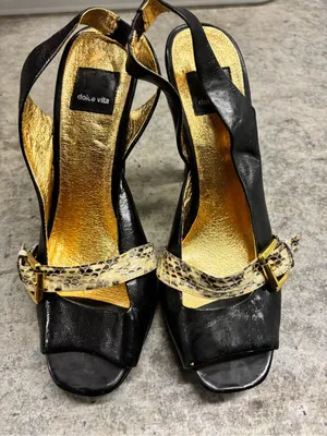 Dolce Vita slingback platform heels size 9 vintage thumbnail 2