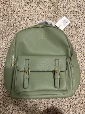 New London Fog Stella pebble olive backpack thumbnail 1