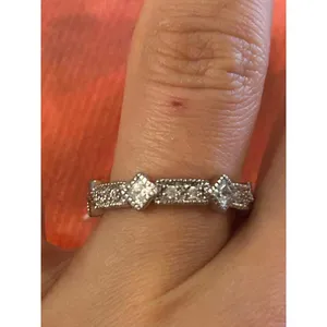 Ring 925 sterling silver size 6 band thumbnail 2