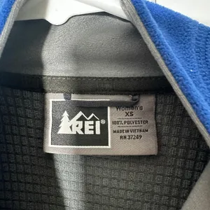 REI Fleece Jacket Womens XS Blue Full Zip‎ Grid Lined Outdoor Hiking Gorpcore thumbnail 3