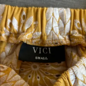 Vici Yellow Embroidered Blouse thumbnail 2
