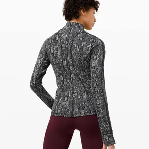 Lululemon Run Briskly 1/2 Zip Eventide Jacquard top Pullover thumbnail 3