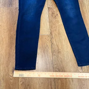7 For All Mankind High Waist Skinny‎ Jeans Dark Wash Women's Size 32 Denim thumbnail 10