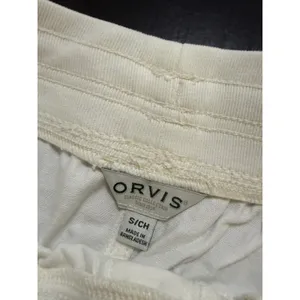 Orvis‎ Classic Collection Womens Cream Drawstring Elastic Waist Utility Shorts S thumbnail 3