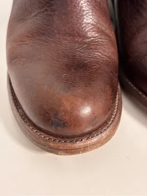 Bed Stu Cobbler Series Ankle Booties Womens Size 8 Brown Leather Wedge Western thumbnail 7